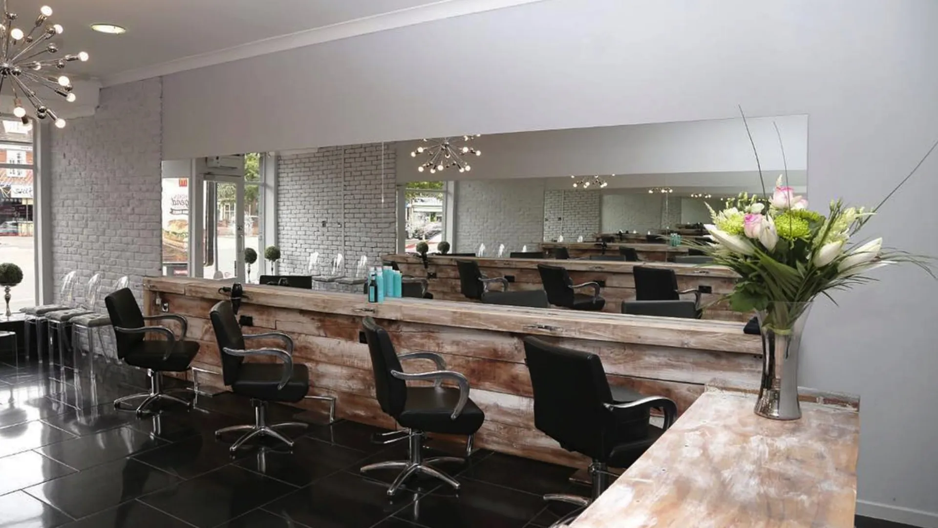 The styling floor at CHAIR Hair Salon, Wylde Green