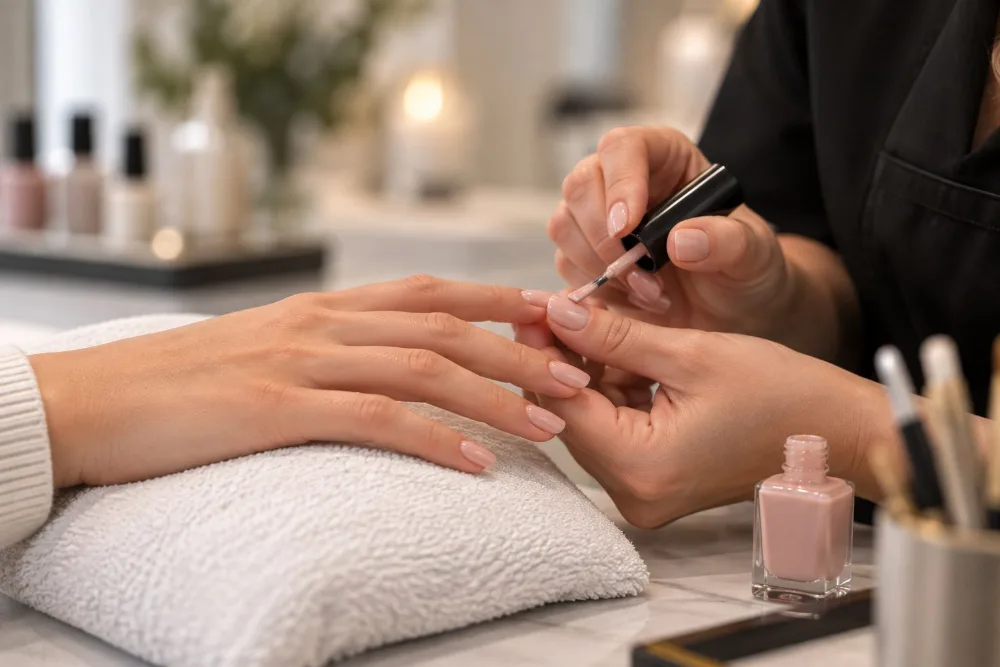 A manicure in the CHAIR treatment room, Wylde Green A manicure in the CHAIR treatment room, Wylde Green