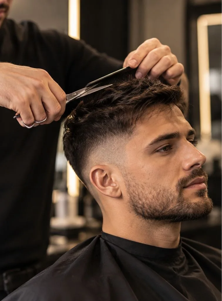 A scissor cut at CHAIR Hair Salon