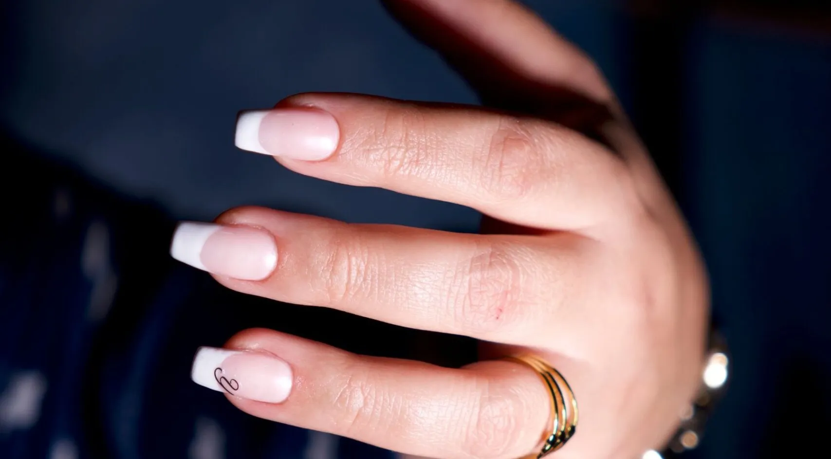 Finished french manicure by Kelly in the CHAIR treatment room, Wylde Green