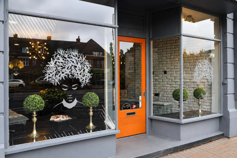 The CHAIR Hair Salon shopfront on Sutton Road, Wylde Green