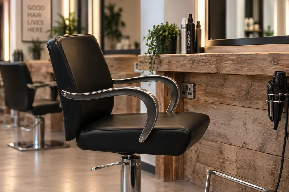 A styling chair and station available to rent at CHAIR, Wylde Green A styling chair and station available to rent at CHAIR, Wylde Green